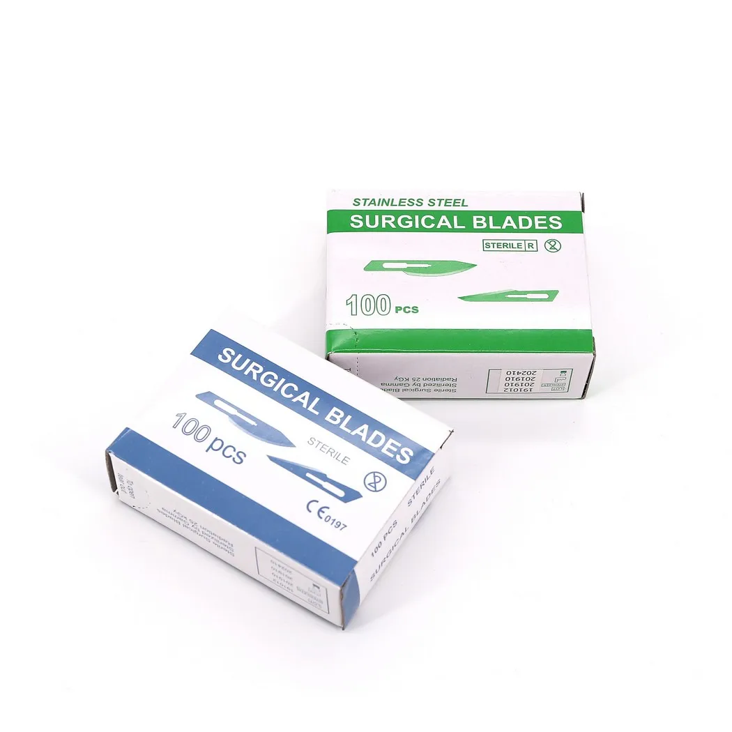 Medmount Medical Single Use 11 12 15 20 21 22 23 24 Stainless Steel/ Carbon Steel Surgical Scalpel Blade With/without Handle