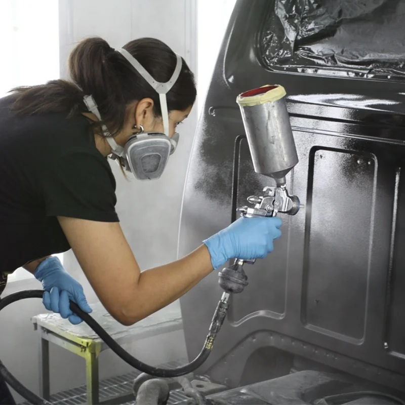 Black blue disposable 6mil Nitrile Gloves automobile repair safety protective nitrile glove large for car repair