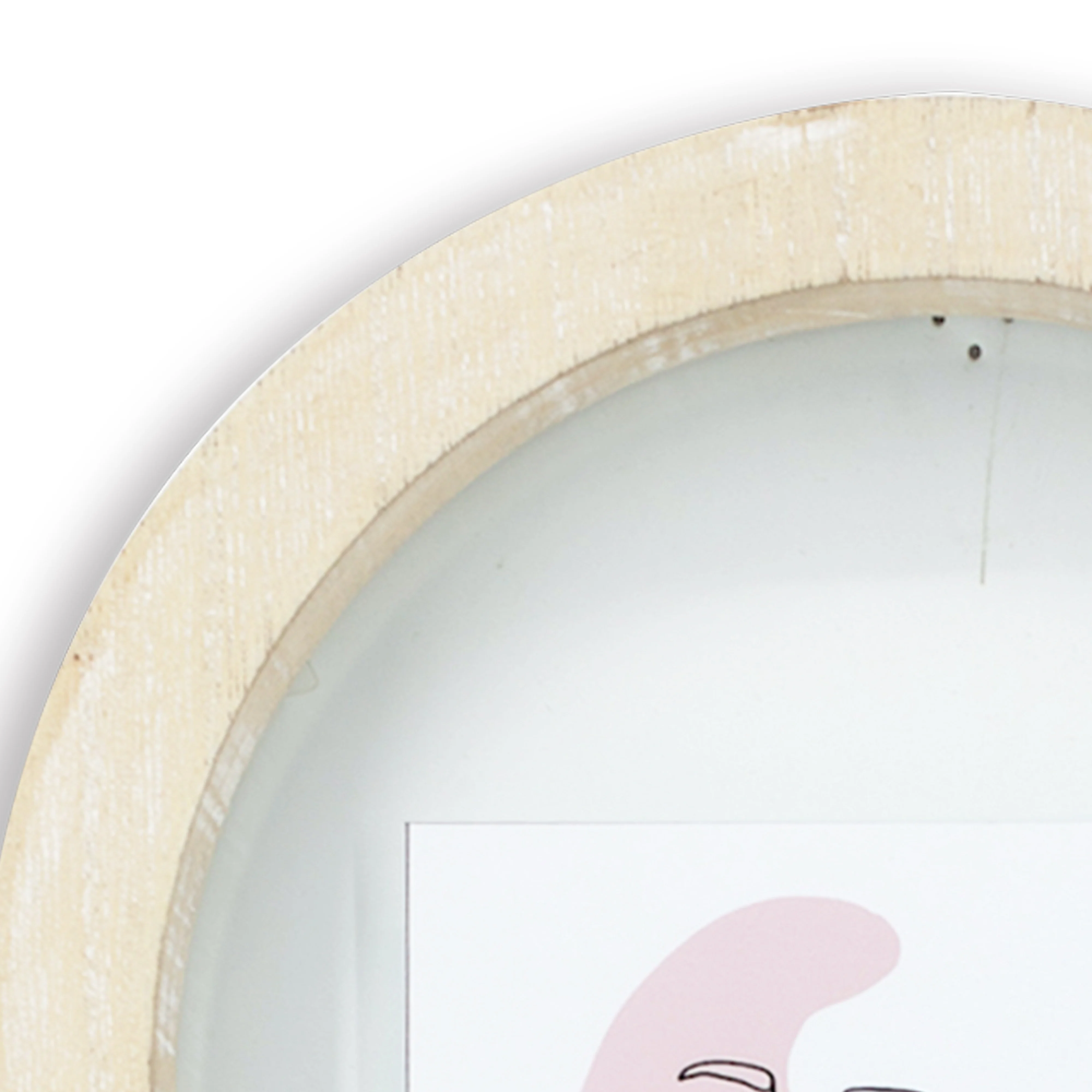 Wood Photo Picture Frame With Glass Backboard For Wall Table Decor