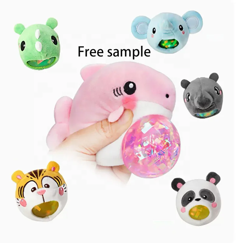 2023 New Stuffed Toys Cheap Plush Pendant Custom Plush Animal Decompression Ball Squeeze Toys For Keychain