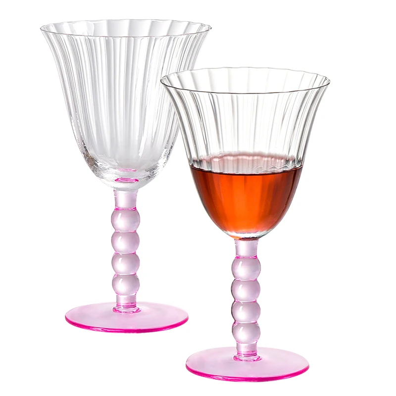 MEIZHILI Glass Cup Wine Glasses Hand Blown Glass Sales Excellent Reusable Top Tropical Western Sport popular Wine Globlet set