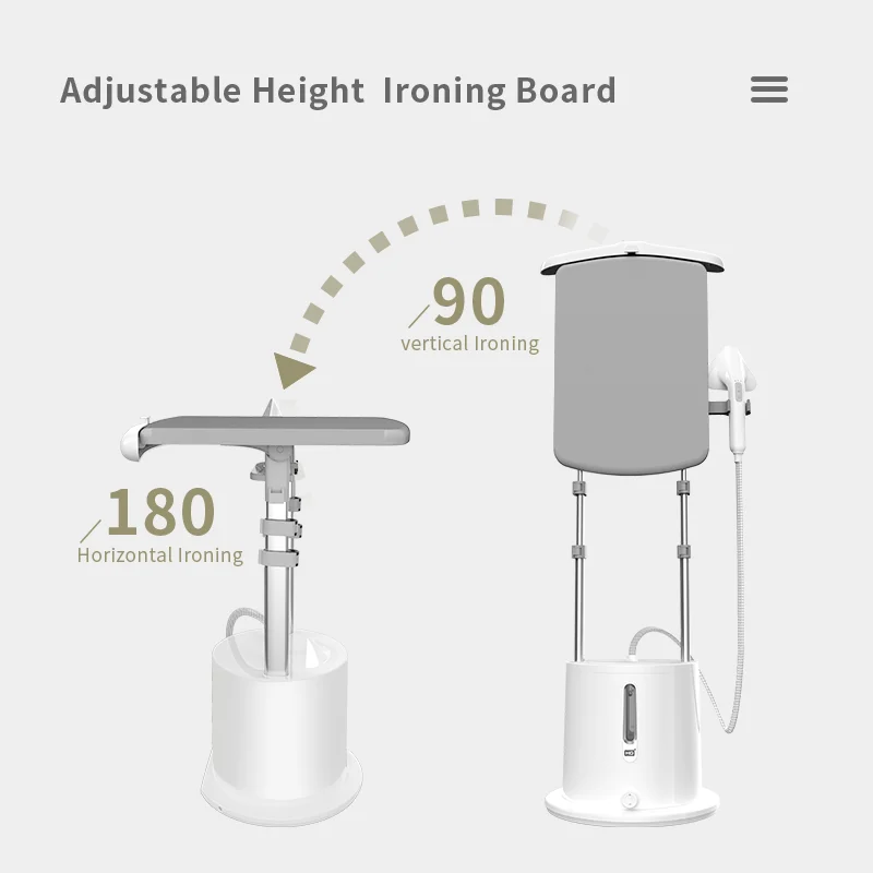 2000W/2280W Household Garment Steamer Handheld Ironing Machine Gear Adjustable Vertical Flat Steam