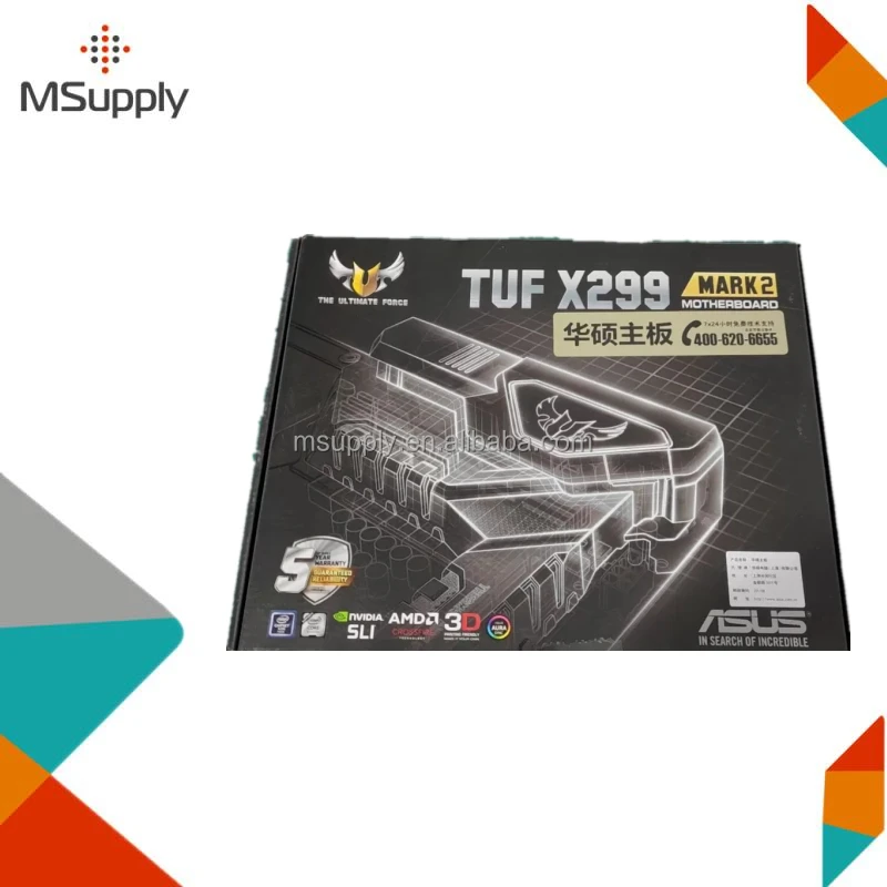 TUF X299 Mark 2  LGA2066 DDR4 M.2 USB 3.1 X299 ATX Motherboard for  Core i9 and i7 X-Series Processors