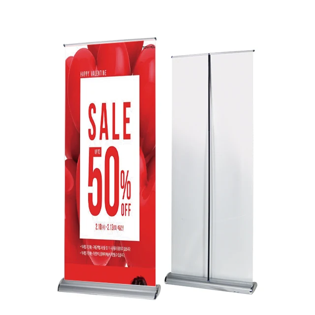 Roll Up Banner Stand Rollup Standee Aluminum Roll Up Stand Retractable Banners for Advertising