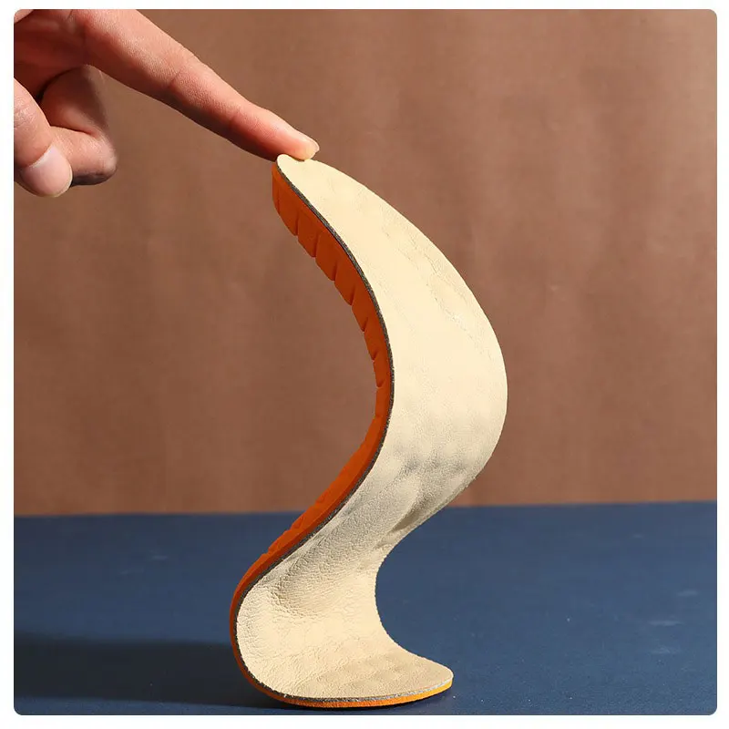 High Quality Cow Leather Shoe Insoles Absorbent Sweat&Breathable Insoles Soft Cutting Insoles Suitable for Many Shoes