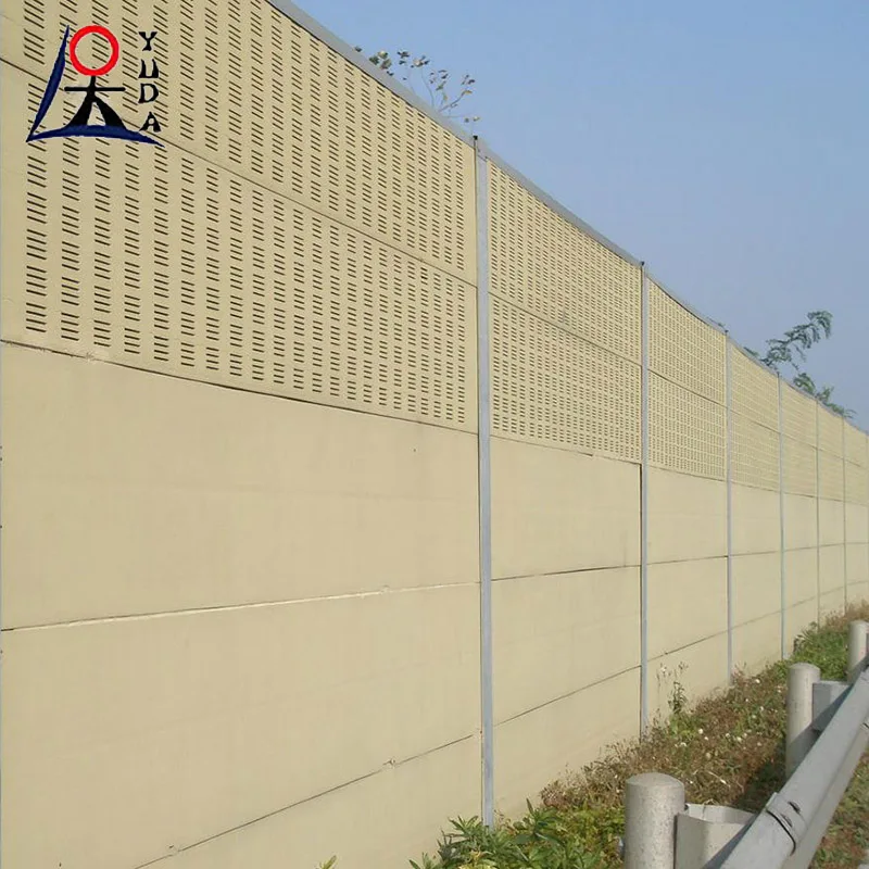 Residential galvanized sound barrier blind panel fences acoustic noise barrier absorbing control sheet wall