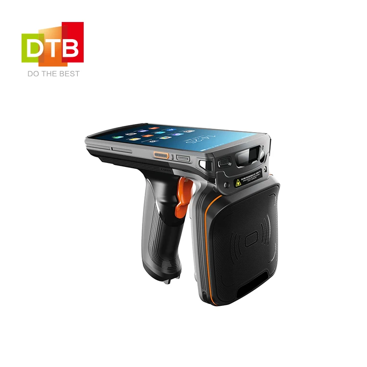  UHF IP67 Водонепроницаемый Android Считыватель данных Штрих-Кода RFID ручной считыватель для управления