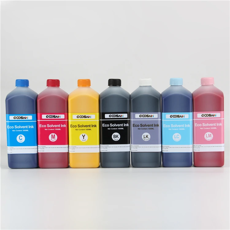 Goosam 1L Indoor Outdoor Eco Solvent Ink For Mimaki JV3 JV33 JV5 JV4 JV2  JV150 JV300 Printer