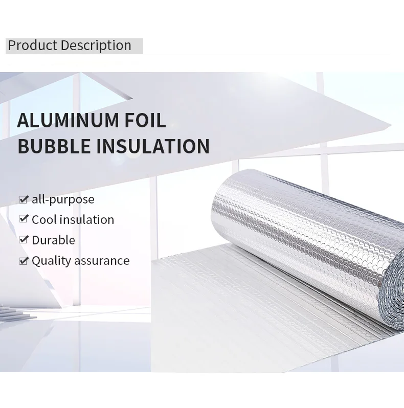 Factory wholesale Xpe foam core radiation barrier reflective insulation material for thermal insulation