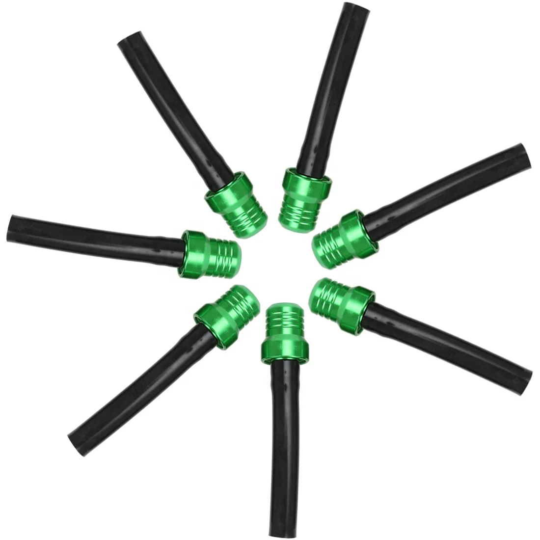HIAORS 7pcs Green CNC Fuel Gas Tank Breathing Hose Fit 50cc 110cc 150cc SSR125 110 CRF TTR XR XC Lifan Taotao ATV Motorcycle