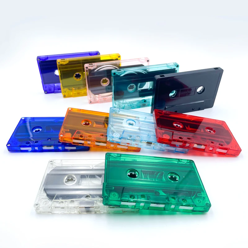 Blank wholesale custom manufacturing colored music case Cassette Tape