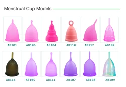 Custom Medical Grade Silicone Menstruation Reusable Copa Menstrual Cup Set