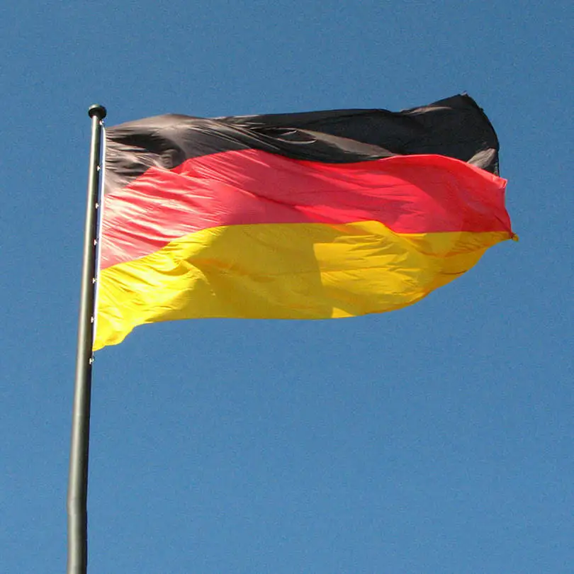 Promotional Product Custom Logo Print Outdoor Country Flag 3 X 5 Ft 90 X 150 Cm Germany Flag For Football Fan