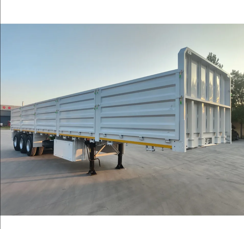 China manufacturer Heavy Duty 3 Axle 40ft 40 Ton Side Tipper Semi Trailer for Efficient Bulk Cargo Unloading