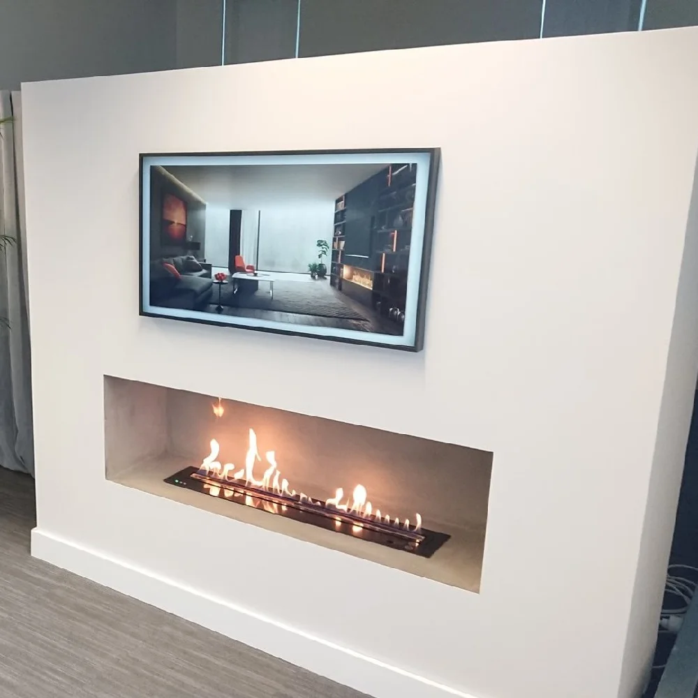 Inno-Fire 18 inch bio fuel fireplace linear  bio ethanol stove