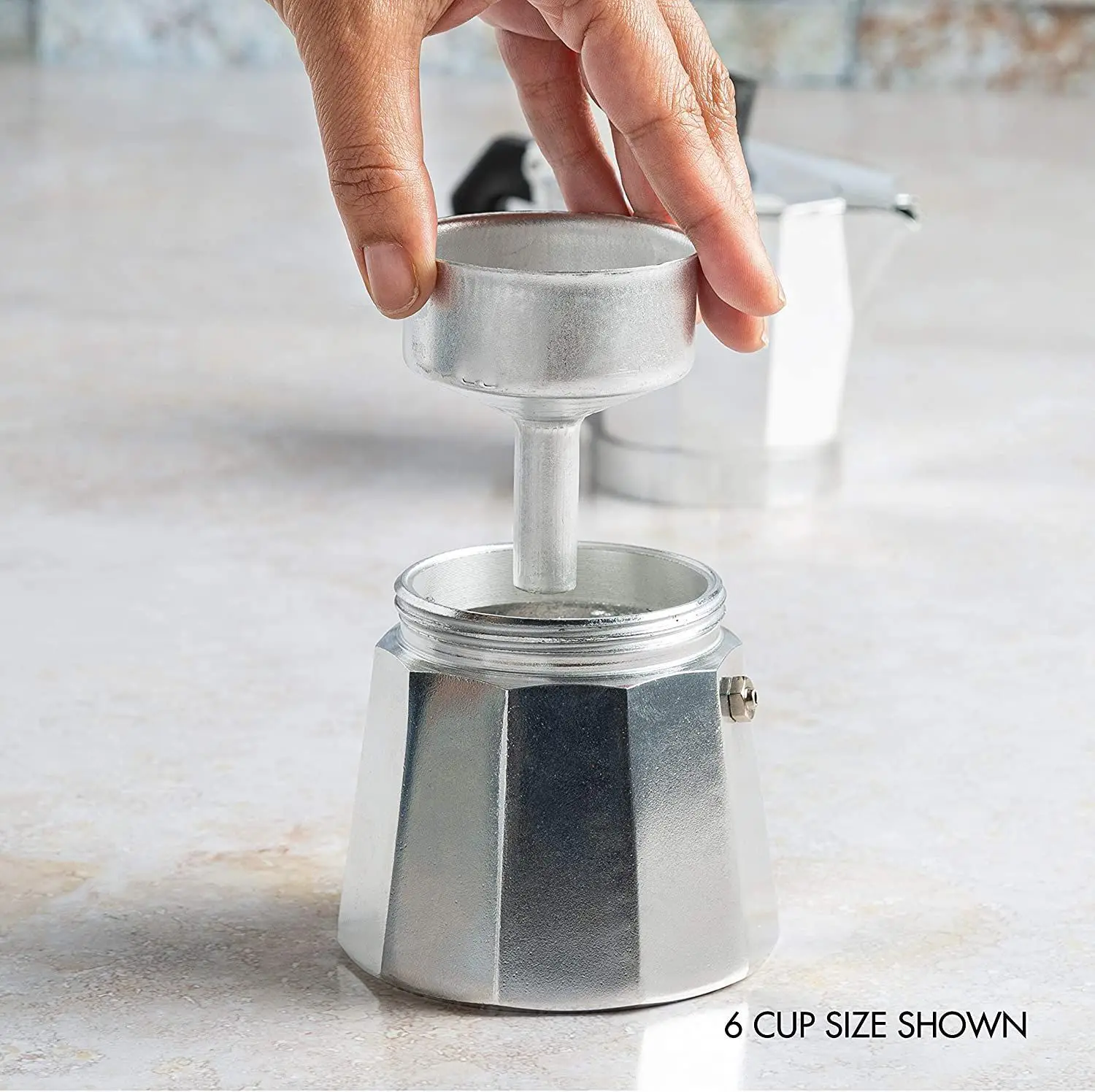 Moka Pot Italian Coffee Machine Espresso Aluminum Geyser Coffee Maker Kettle Latte Stove Classic Coffee Barista Accessories