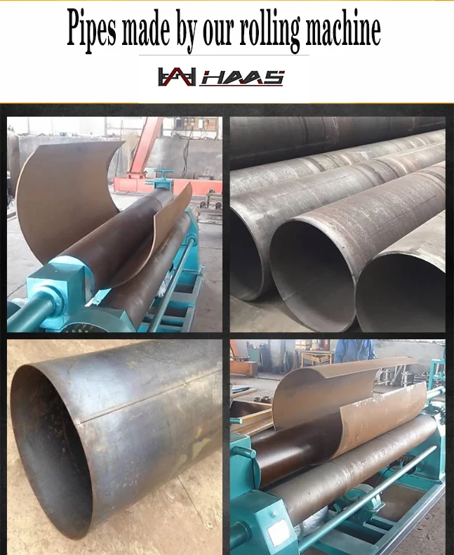 
W11series Hydraulic metal tube pipe profile bending machine / rolling bender 