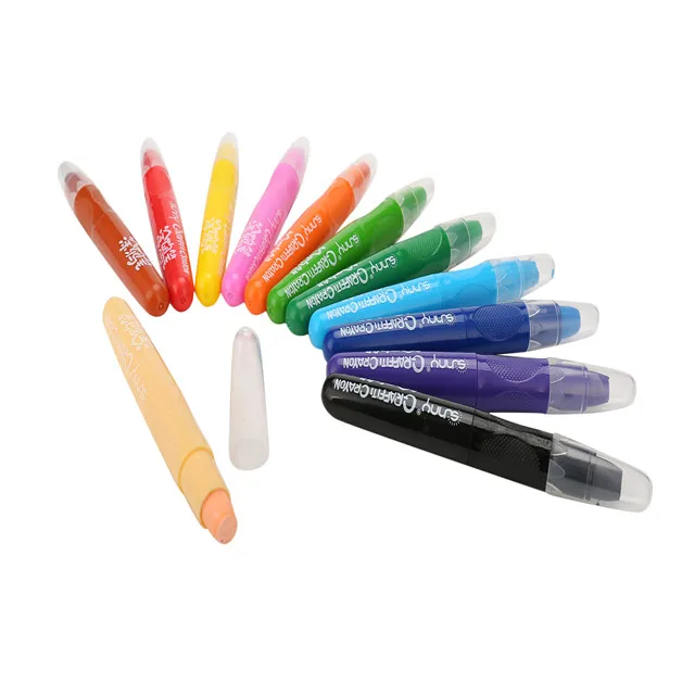 Gel lipstick crayons 24 colors twist up crayons non-toxic silky gel artist crayons for coloring book for adult coloring