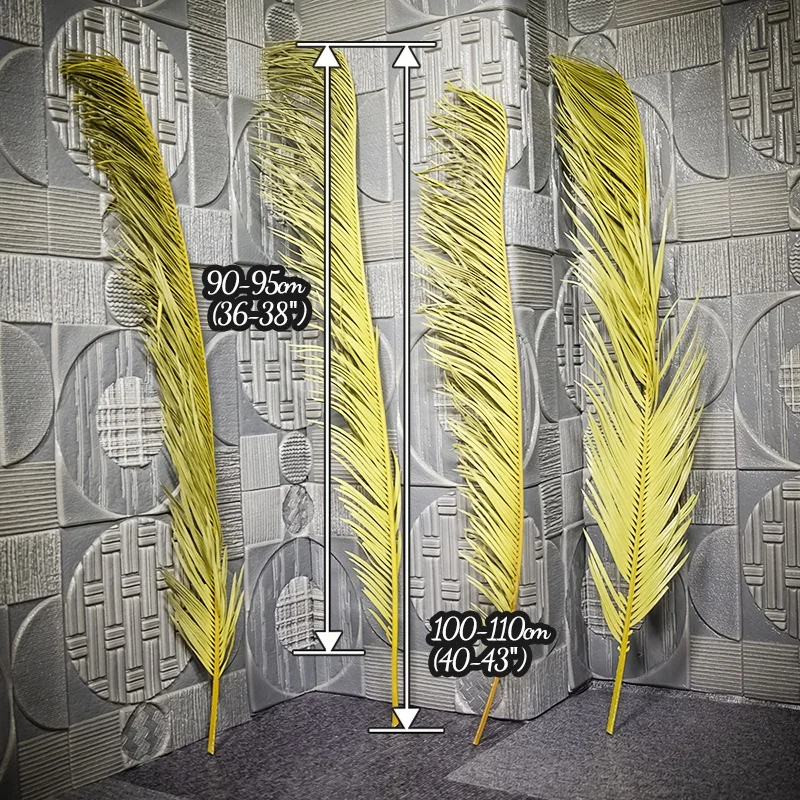 Extra Tall Over 3ft Decorative Flowers Cycas Revoluta Preserved Natural Dried Sago Palm Leaves for Floral Arrangements