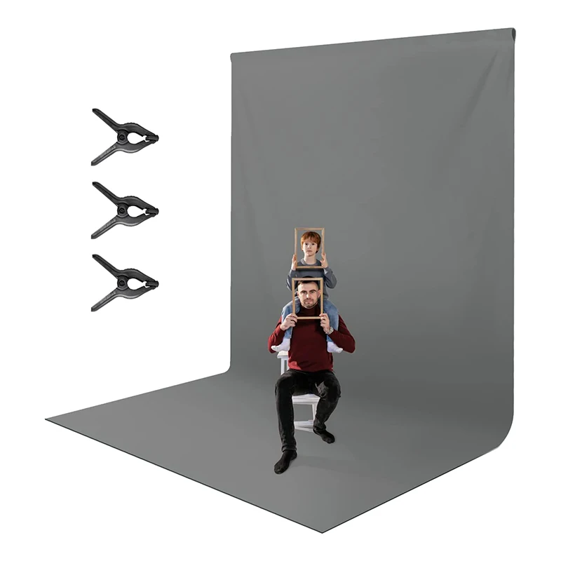 Muslims Portable Green Screen Non-Glare Non-Transparency Solid Color Muslin Hand Paint Photography Cotton Background Backdrops