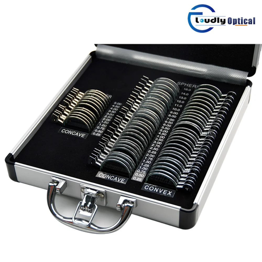 100% New Loudly Brand Optical Optometry 68 Pcs Trial Lens Set Case JSQ-68