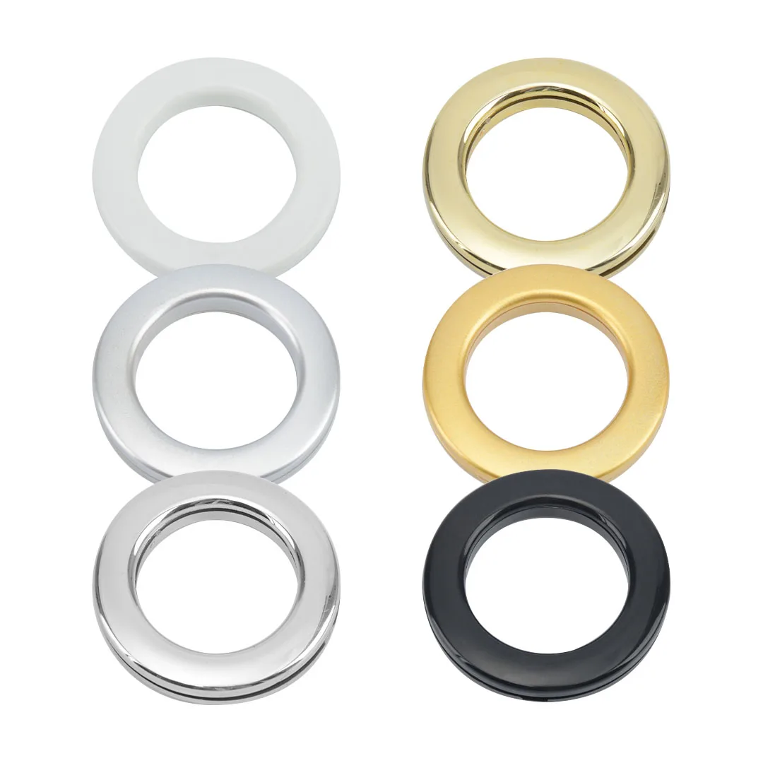 Wholesale colorful wear durable plastic curtain ring eyelet curtain rods wholesale drapery hardware curtain ring eyelet