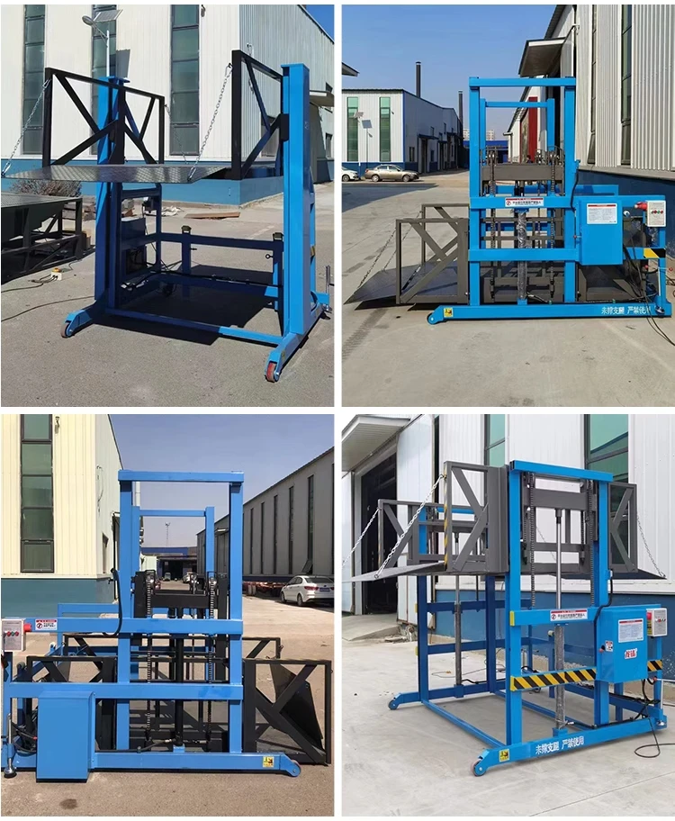 Cargo Lifter Dock Ramp Freights Lift Industrial Factory Elevator Forklift Residential Elevator Cleaning Motorized Material