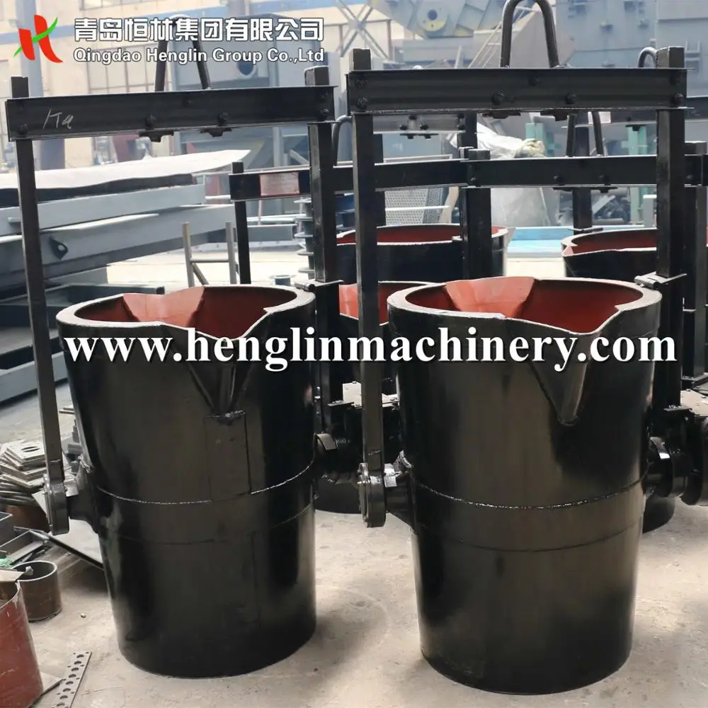 1 ton high quality teapot ladle foundry ladle iron pouring machine