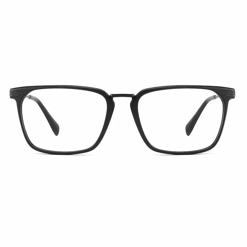 Высококлассная деловая Большая квадратная оправа для мужских очков модная металлическая большая