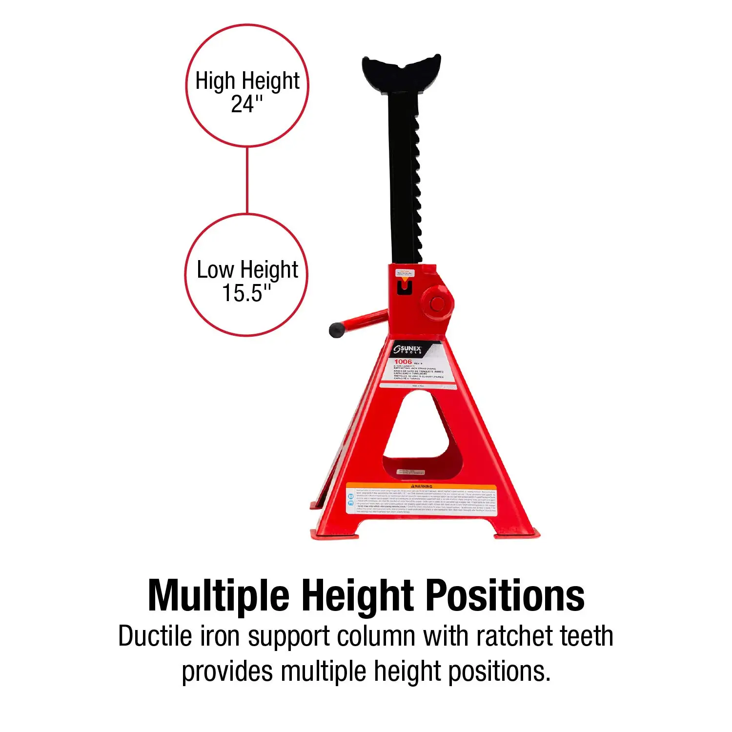 High Quality Heavy Duty Steel Safety Mechanical Jack Stand Adjustable Height Factory Direct Supply-3Ton 12Ton Car Lift Jacks