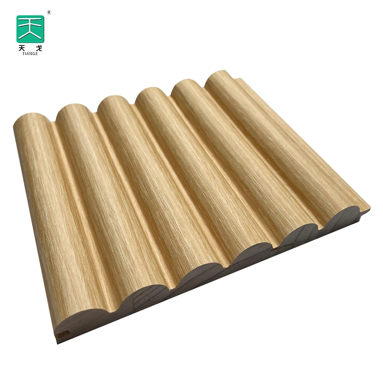 TianGe Villa Wall Decor Manufacturers Vertical Wooden Slats Pine Wood Fluted Panels