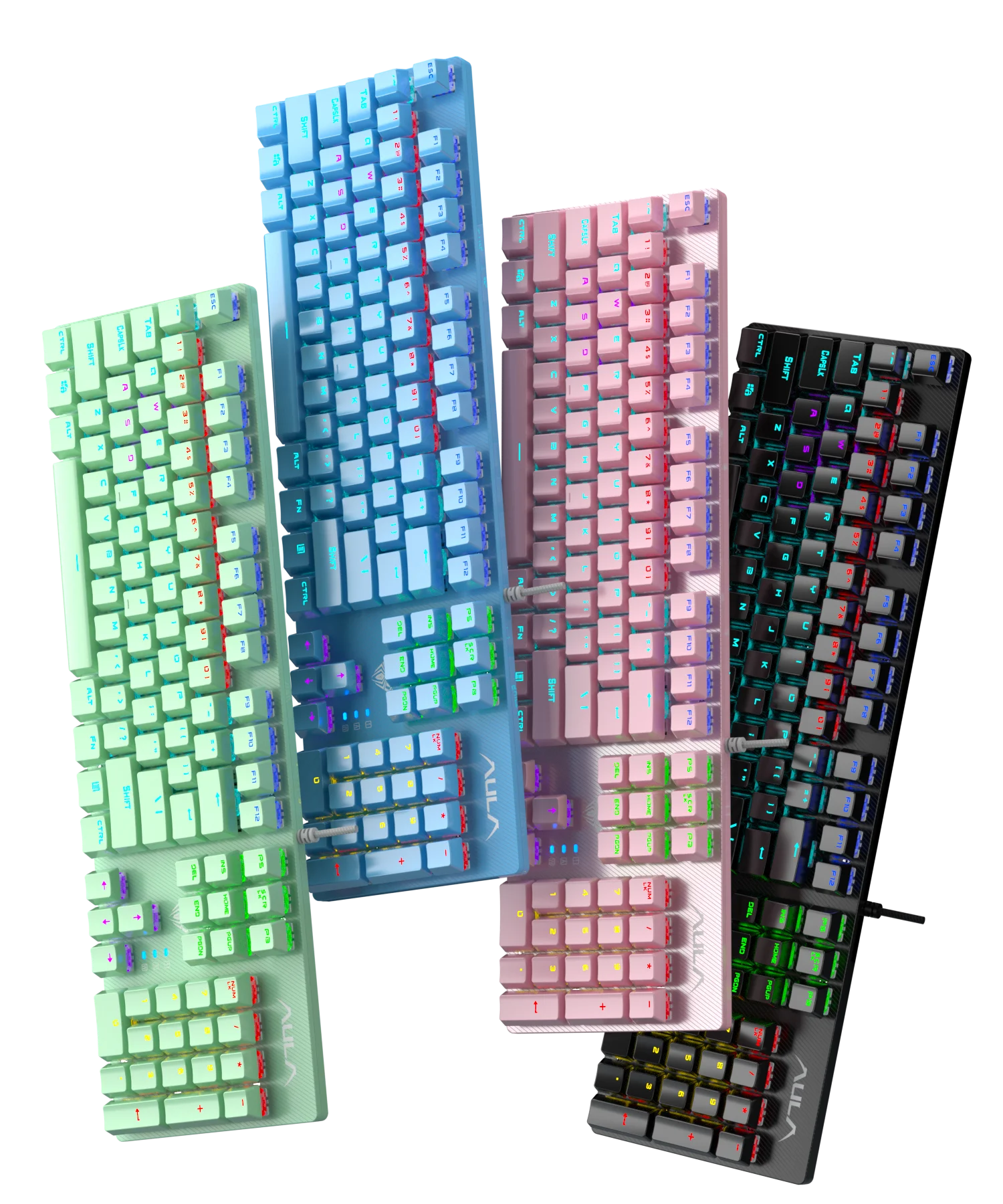 Игровая клавиатура pt S2022 имеет как внешний вид, так и страсть, настоящий механический корпус вала/разнообразный фоновый свет