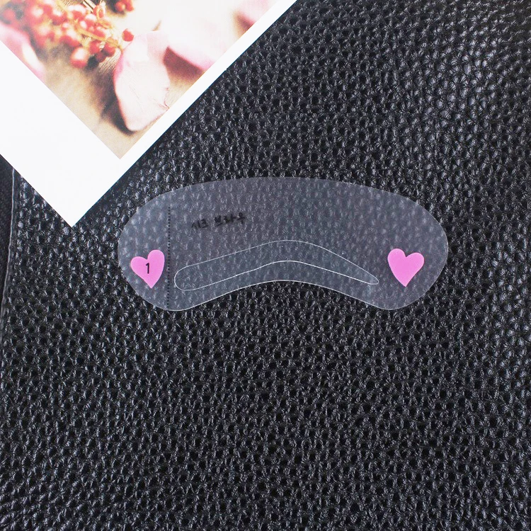 Cheap Price 3 Pcs in a Bag Mixed Design Stencil for Eyebrow Transparent New Arrival