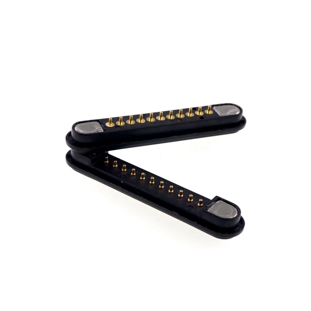 Single Row High Current Battery Switch Probe Strong Force Spring-Loaded Modular 11 Pin Magnetic Connector Pogo Pin
