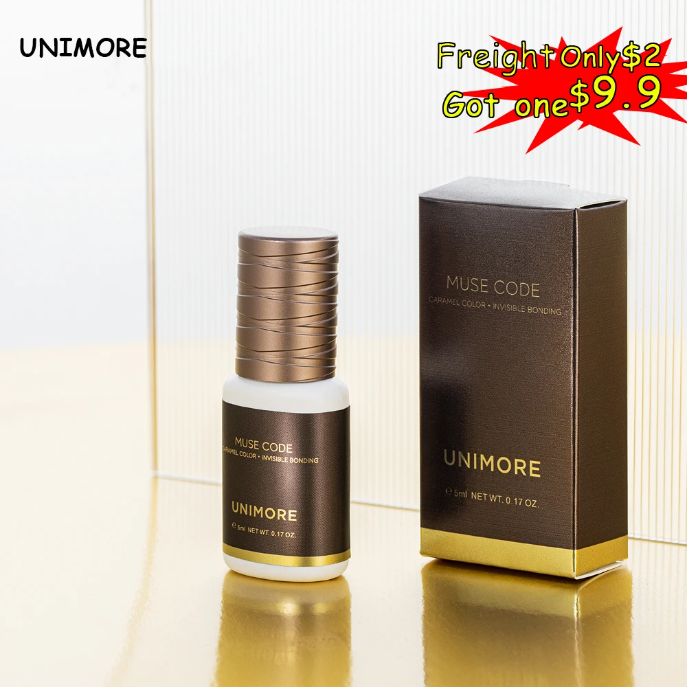 Uniomore Custom Logo Long Lasting 1 Sec Fast Dry Eyelash Extension Glue Waterproof Low Humidity Professional Lash Extension Adhe
