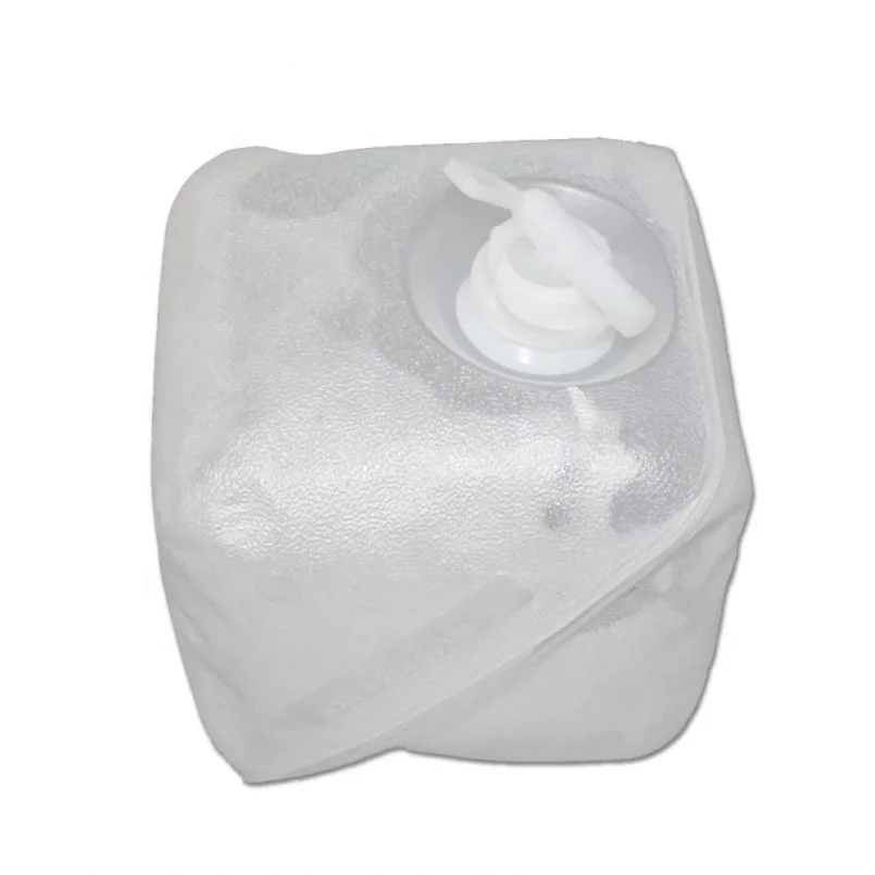 Sanjie 3l 5l 10l 20liter water liquid plastic tap collapsible cubitainer bib bag in box dispenser