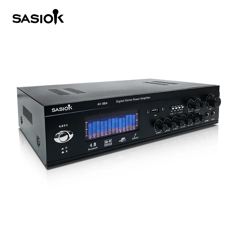 AV-88A USB/BT/SD/FM power stereo   amplifiers  Karaoke  speaker wireless amplifier audio professional  amplifier
