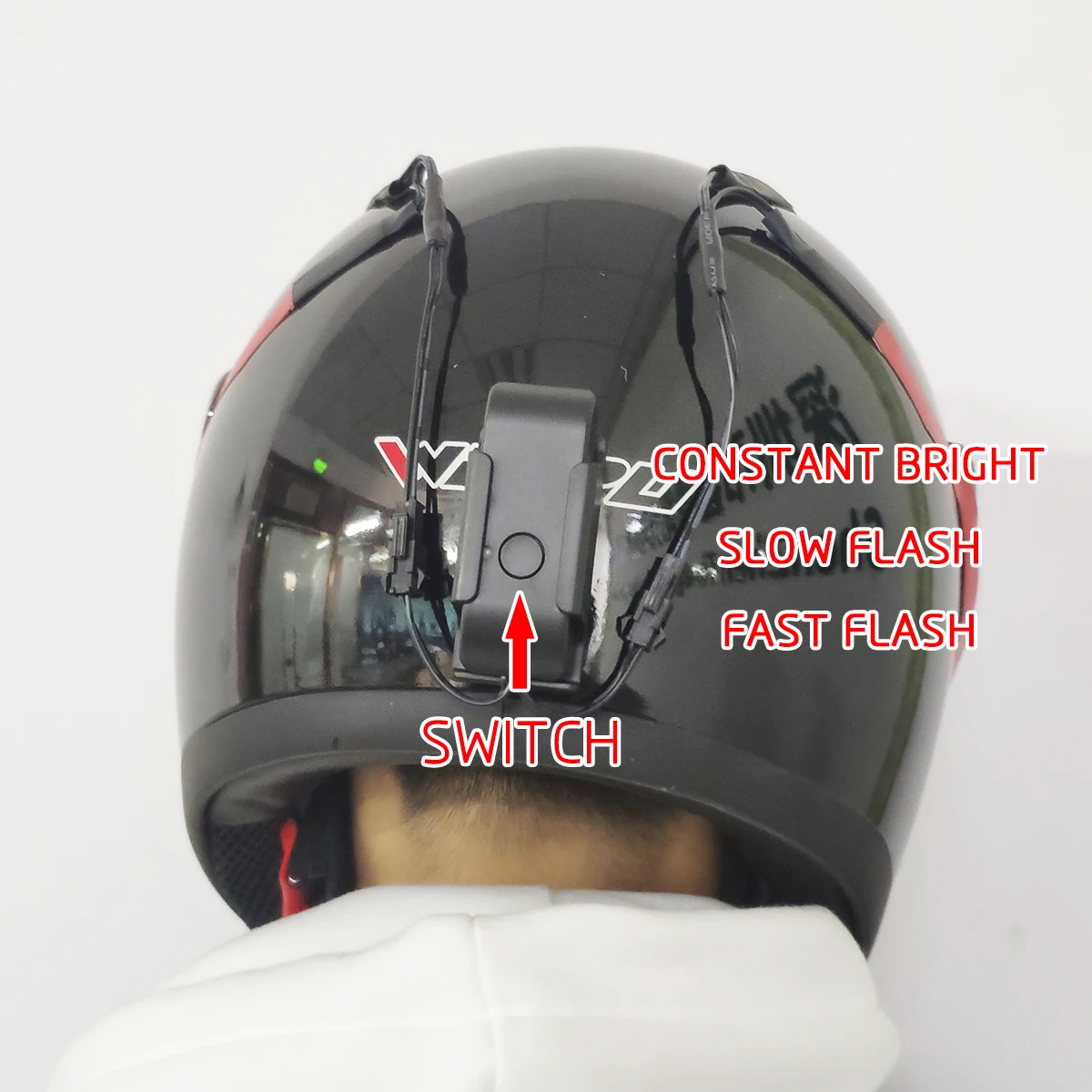 coo light led stripe for motorcycle helmet safety riding led helmet tape