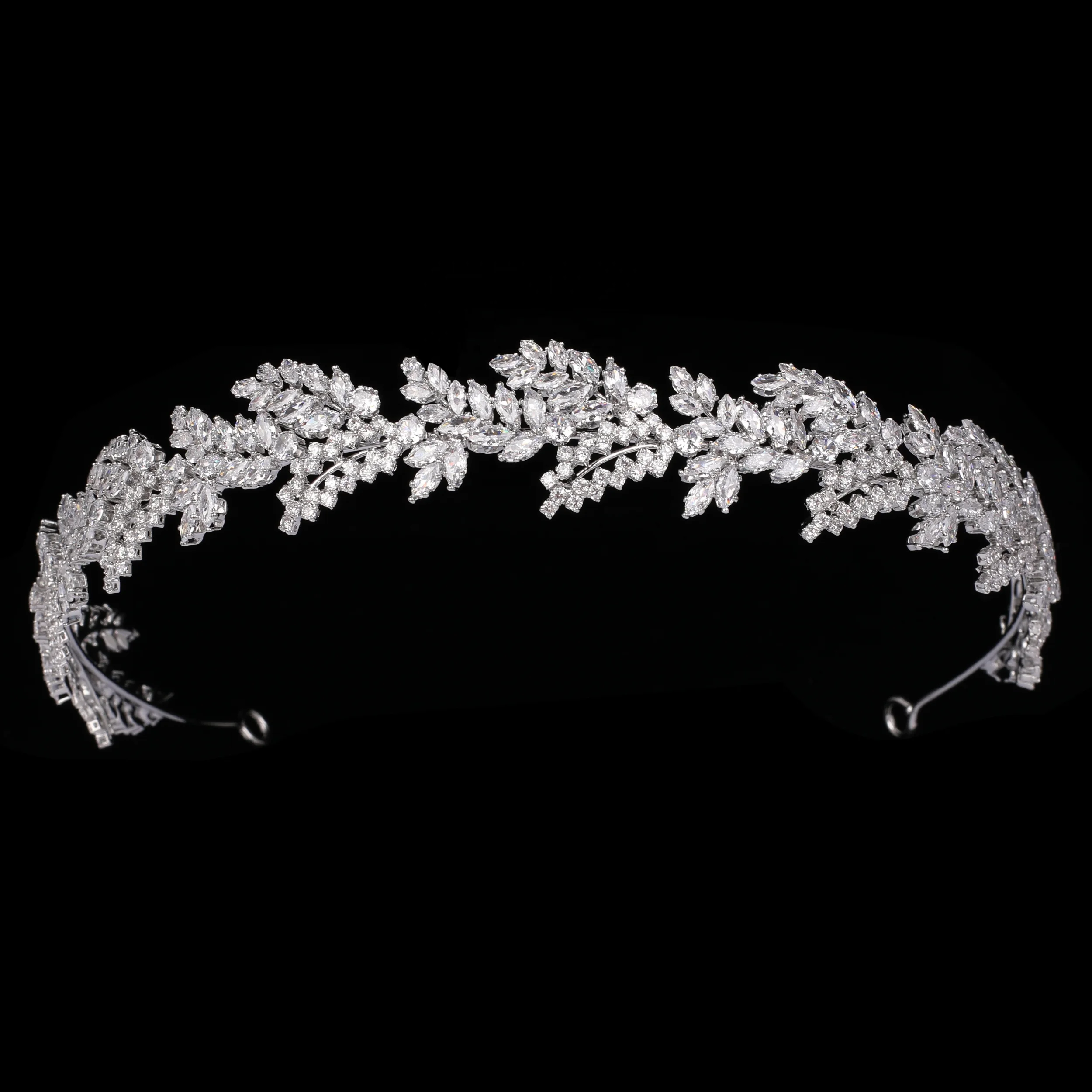 Echsio Crown And Tiaras Vintage Hairbands Women Wedding Hair Accessories Fashion Party Hair Jewelry CZ BC6304 Corona Princesa