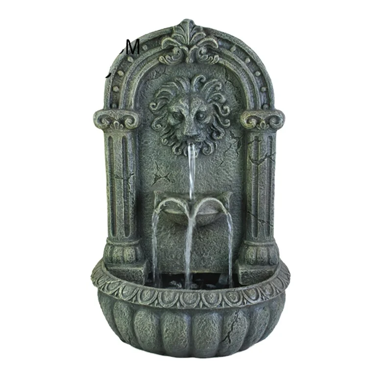 New wall lion water fountain for garden decoration fountain