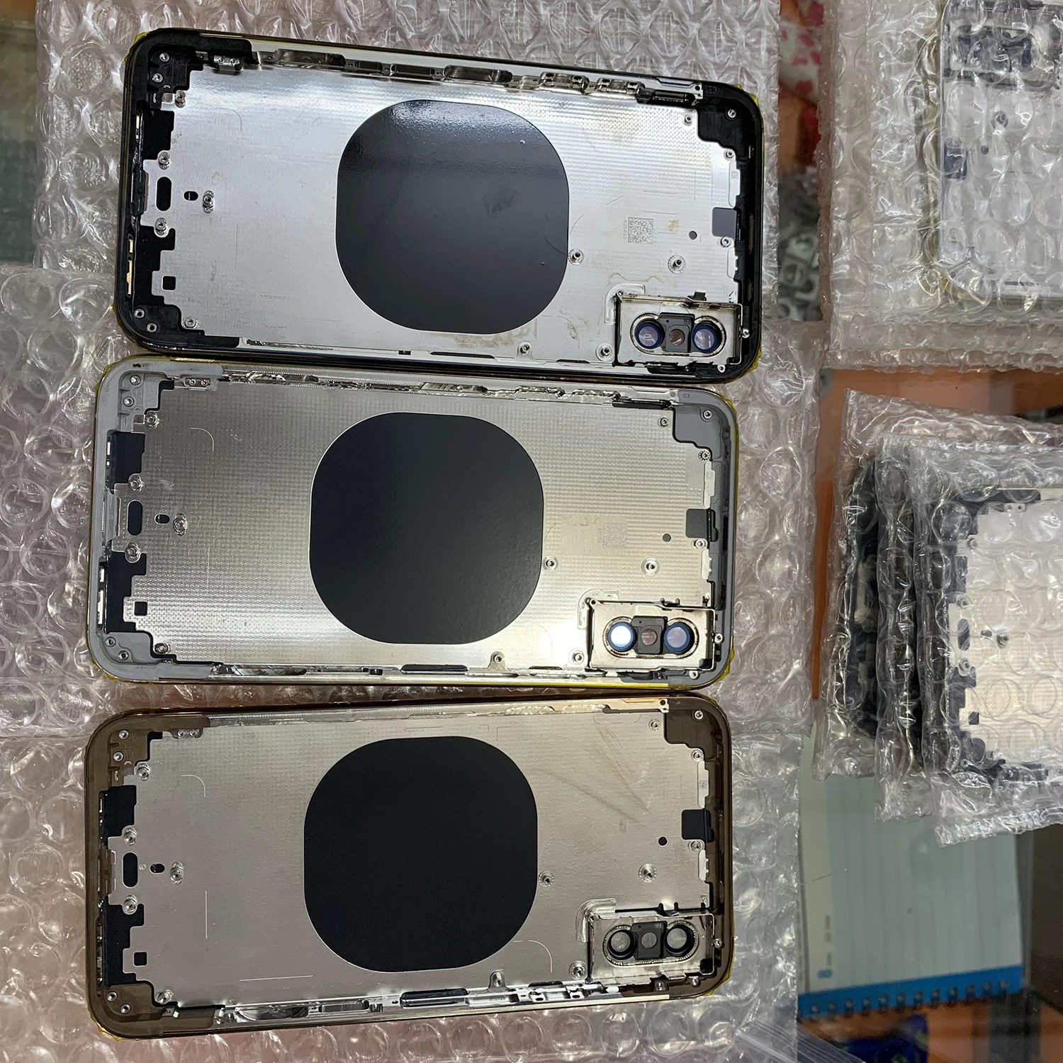 Оригинальная Задняя панель Корпус крышка Рамка для Iphone Apple x xs xsmax Восстановленный корпус Полная сборка цветной