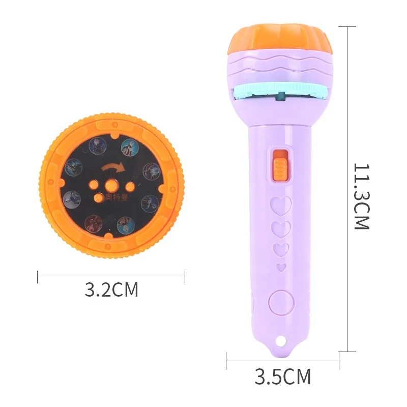 Baby Sleep Night Cartoon Flashlight Projector Flashlight Light Early Educational Toys Children Learning Toys