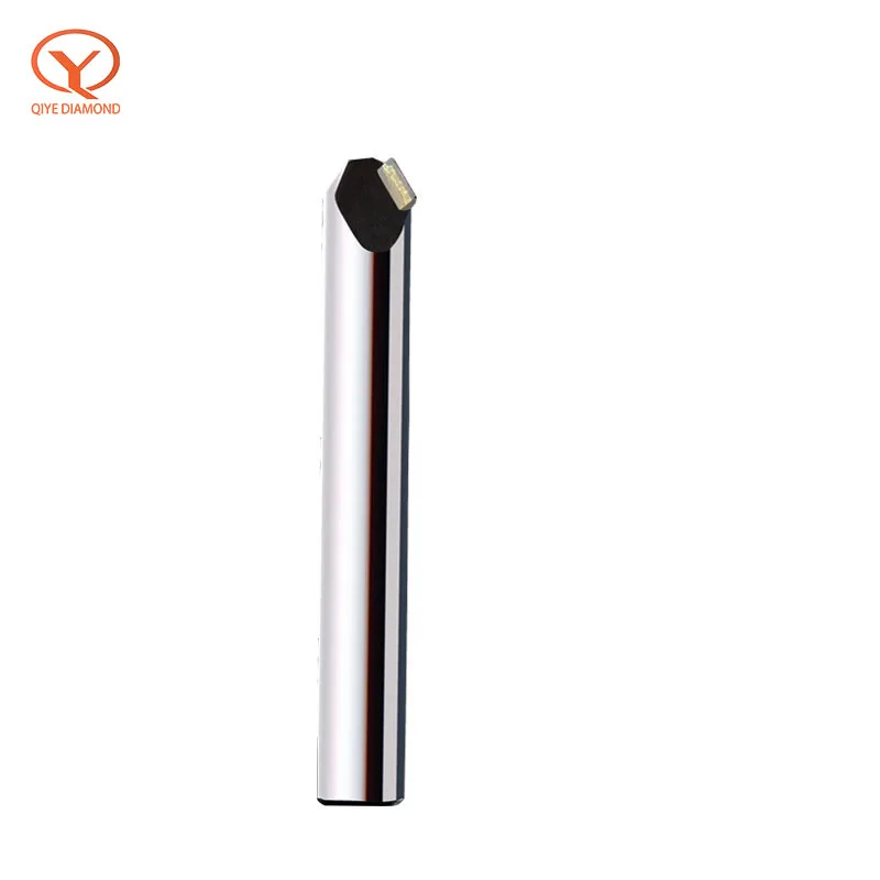 Qiye 6mm MCD chamfering polishing milling cutter diamond end mills router bit set