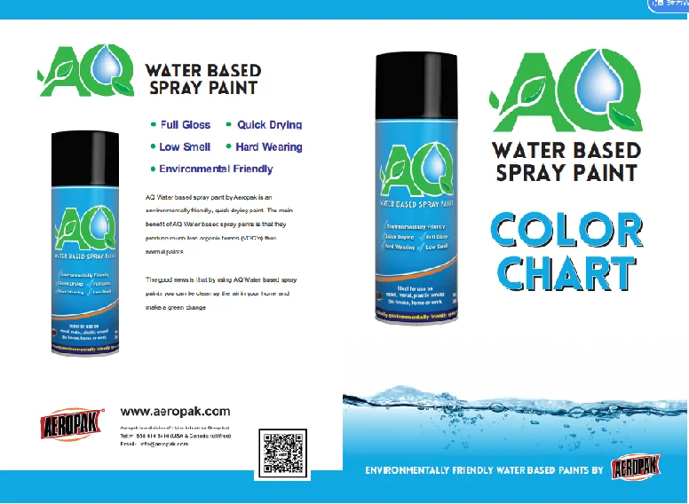 Water based spray paint