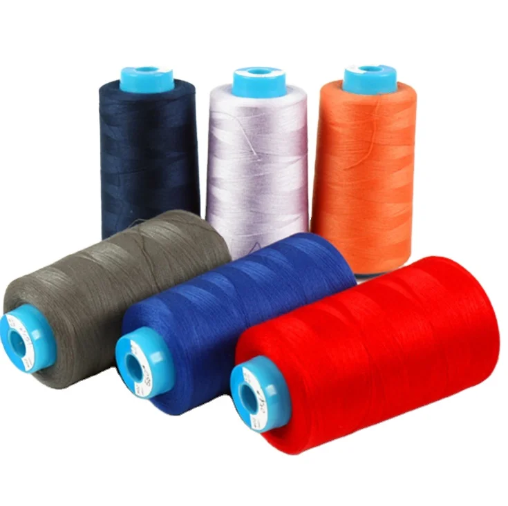 100% Polyester Yarn Threads 120D/2 3000yards Gold Embroidery Thread Wholesale
