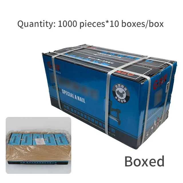 Specialty Gas Gun Nail High Hardness Gas Nail Continuous row of high hardness black nails