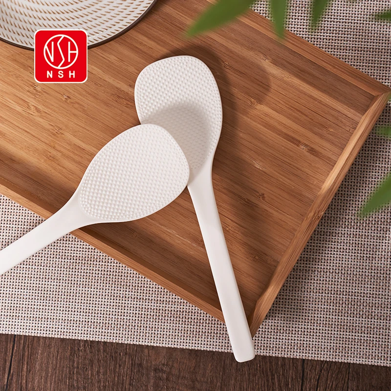 NSH 6315 Japanese long-handle rice spoon Household rice Cooker non-stick plastic spoon rice spoon