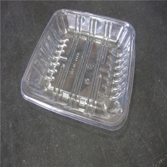 PVC dairy meat fish poultry pack plastic fishing tray With compartment