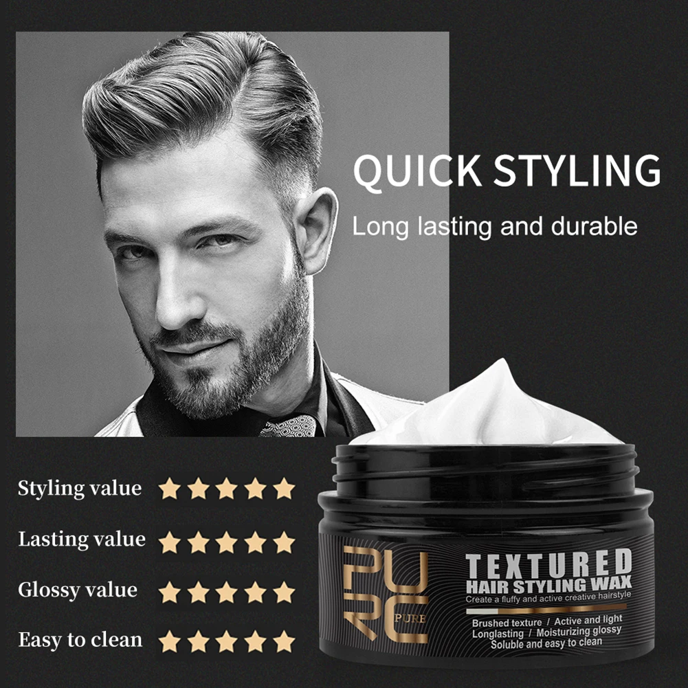 Private Label Textured Strong Hold Hair Wax For Men Hair Styling Products Hair Pomade Wax