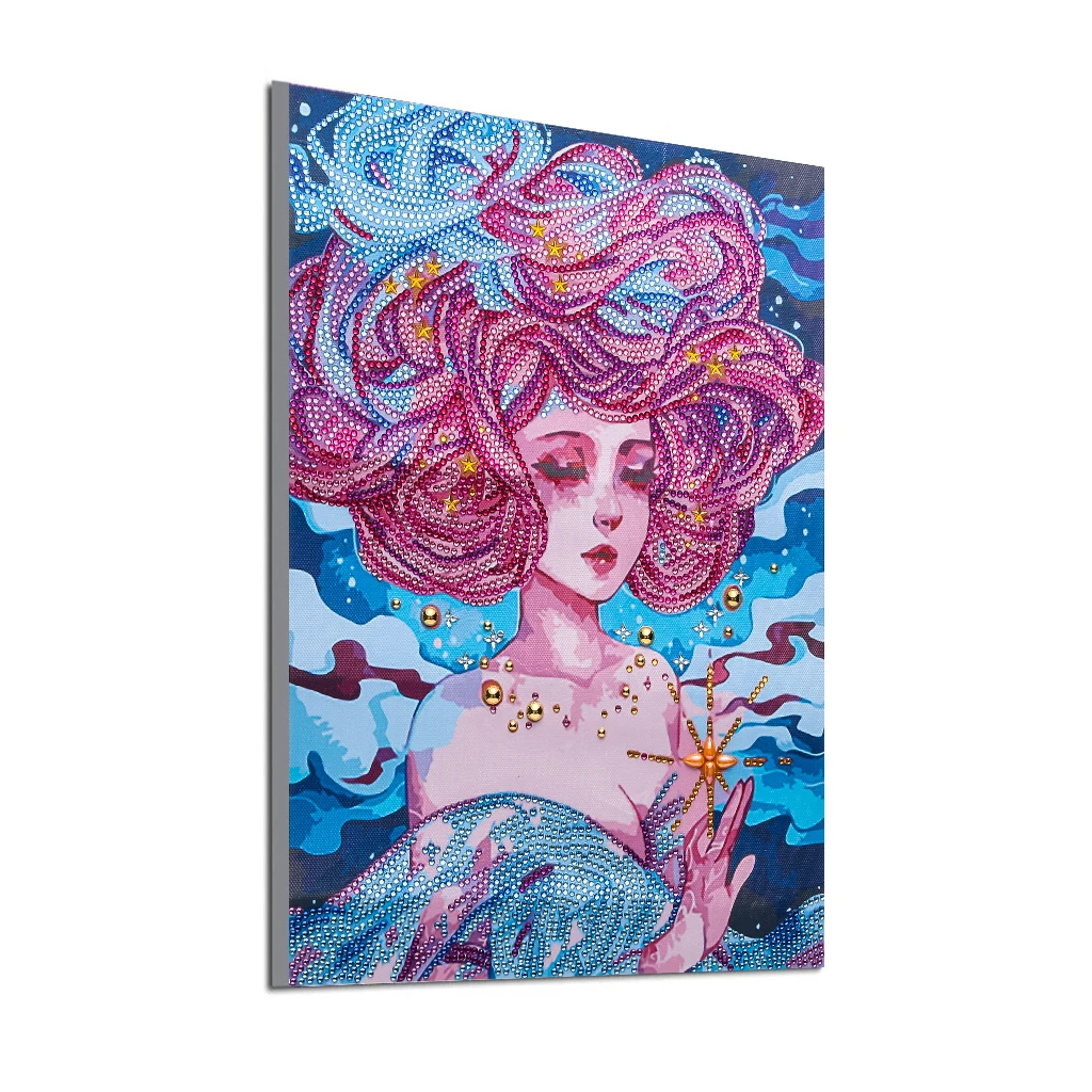 
Chunzhen Customized DZ517 30*40cm Girl Drill Diy Crystal Rhinestone Diamond Painting Kit 